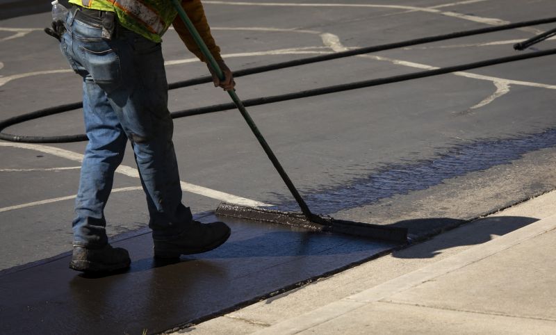 Driveway Sealcoating Process